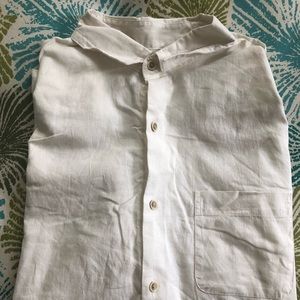 Plain white button down